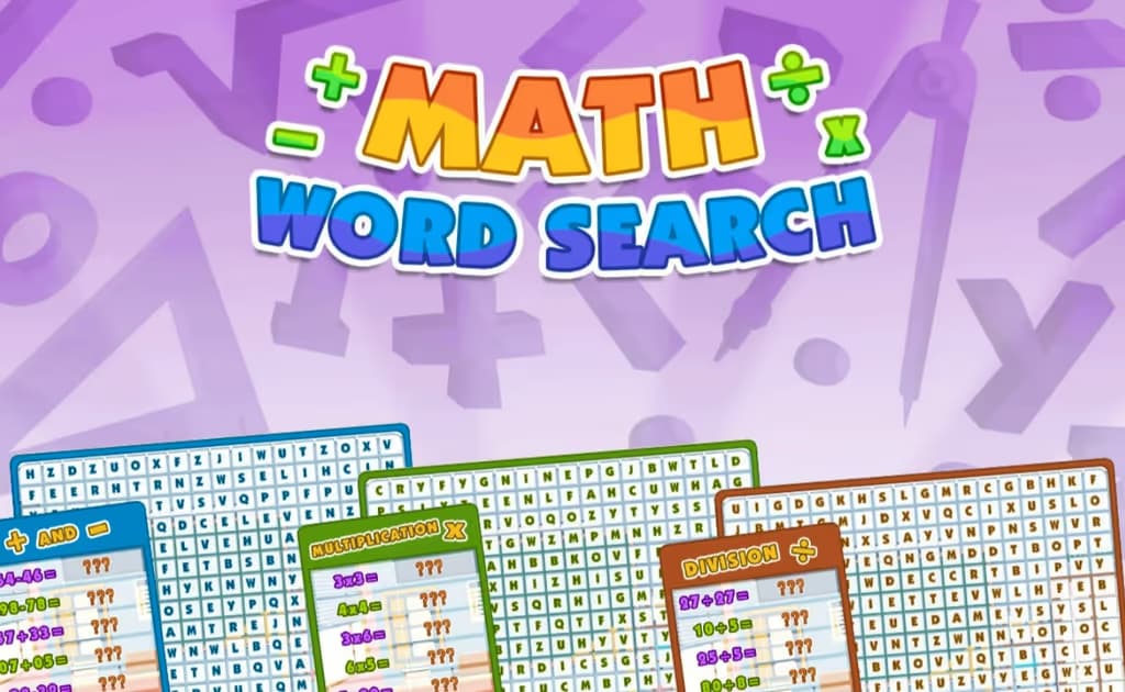 Math Word Search