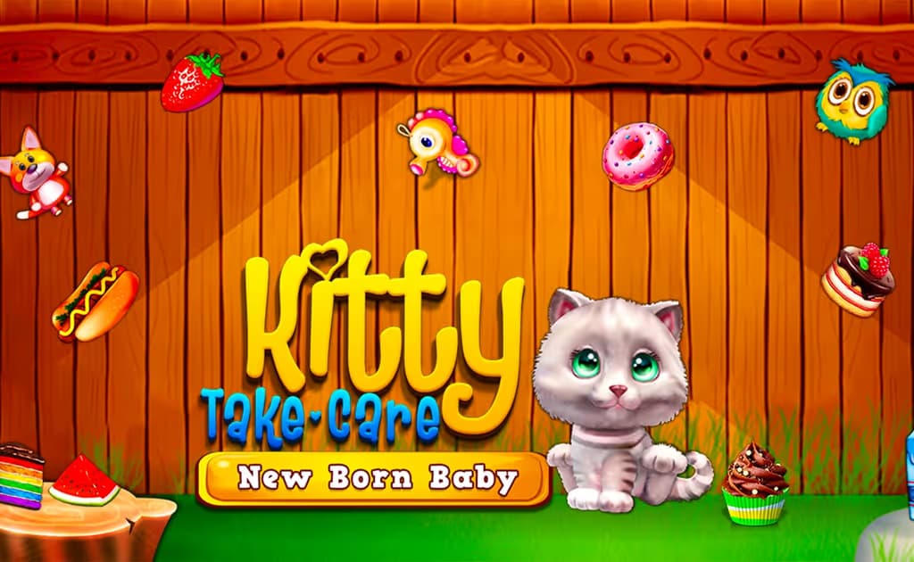 Kitty Take Care New Born Baby