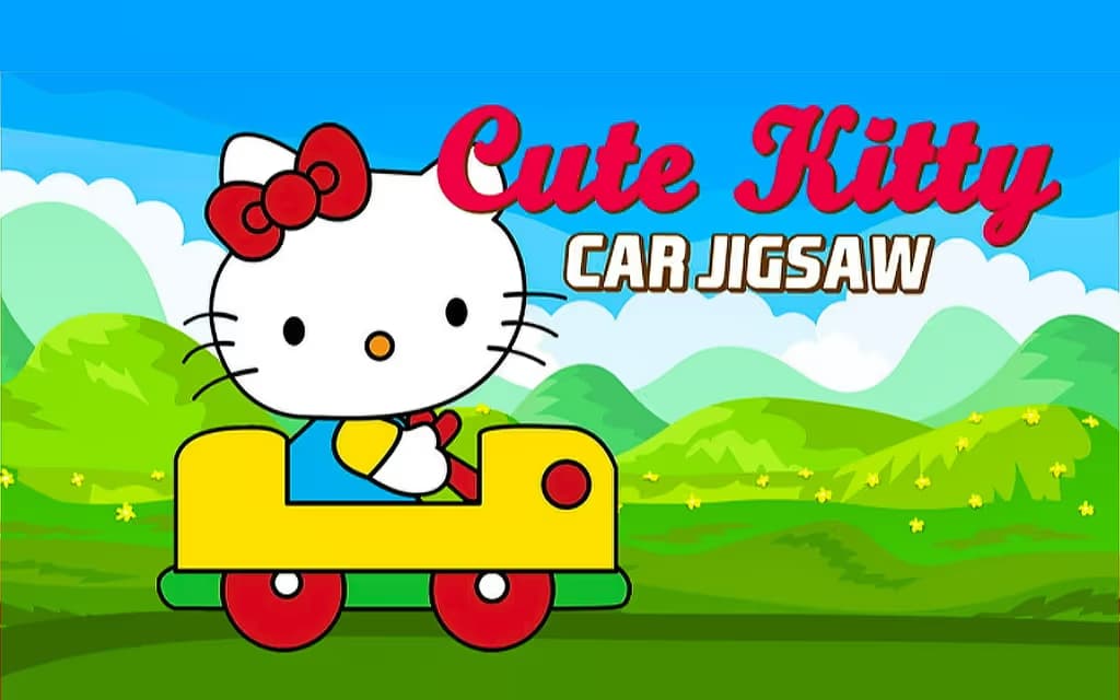 Cute Kitty Car Jigsaw