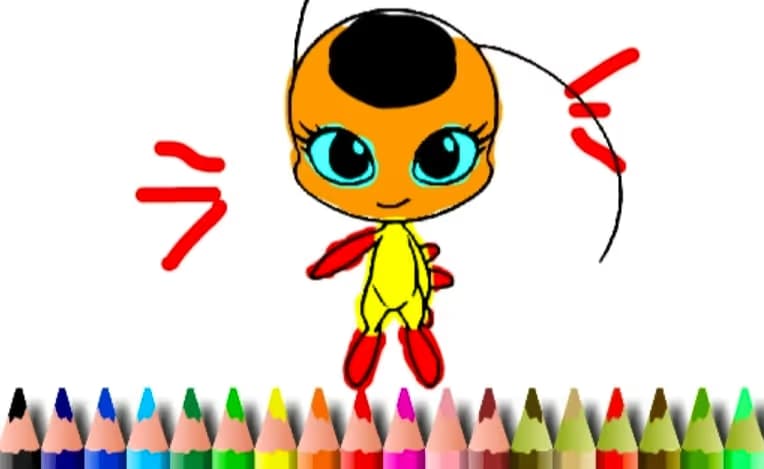 BTS Dotted Girl Coloring Book