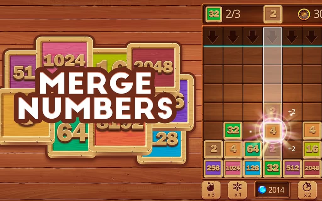Merge Numbers Wooden Edition