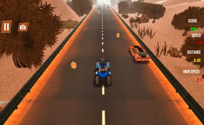Quad ATV Traffic Racer