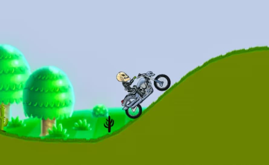 Motor Bike Hill Racing 2D