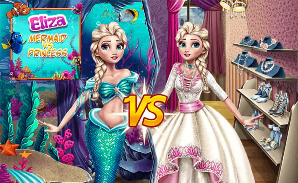 Eliza Mermaid VS Princess
