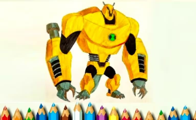 Ben 10 Monsters Coloring Book