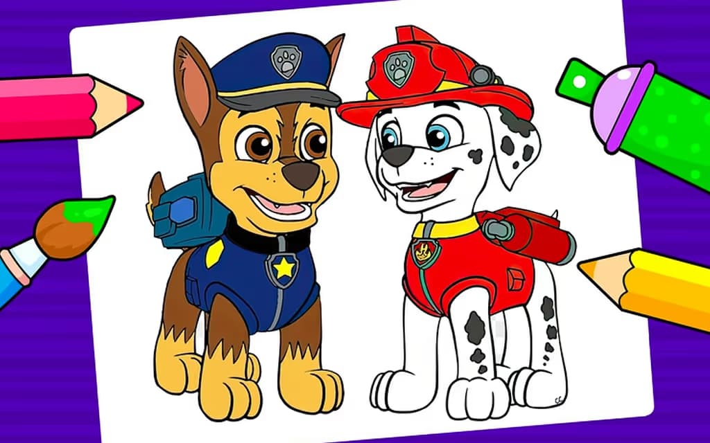 PAW Patrol - Coloring book for kids