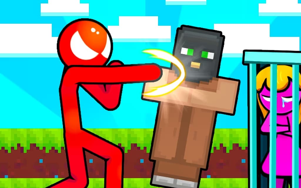 Stickman vs Villager: Save the Girl