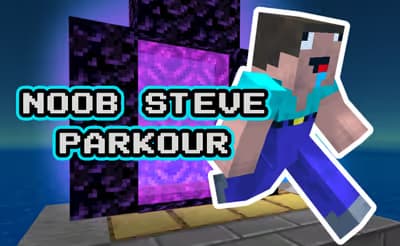 Noob Steve Parkour