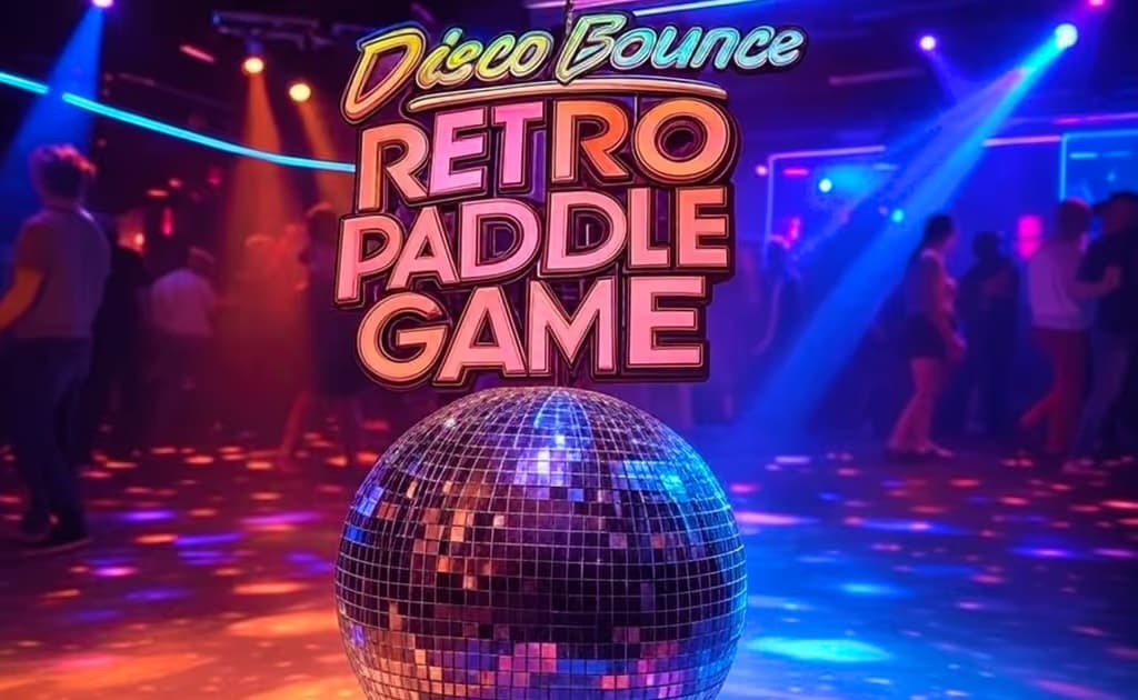 Disco Bounce Retro Paddle Game
